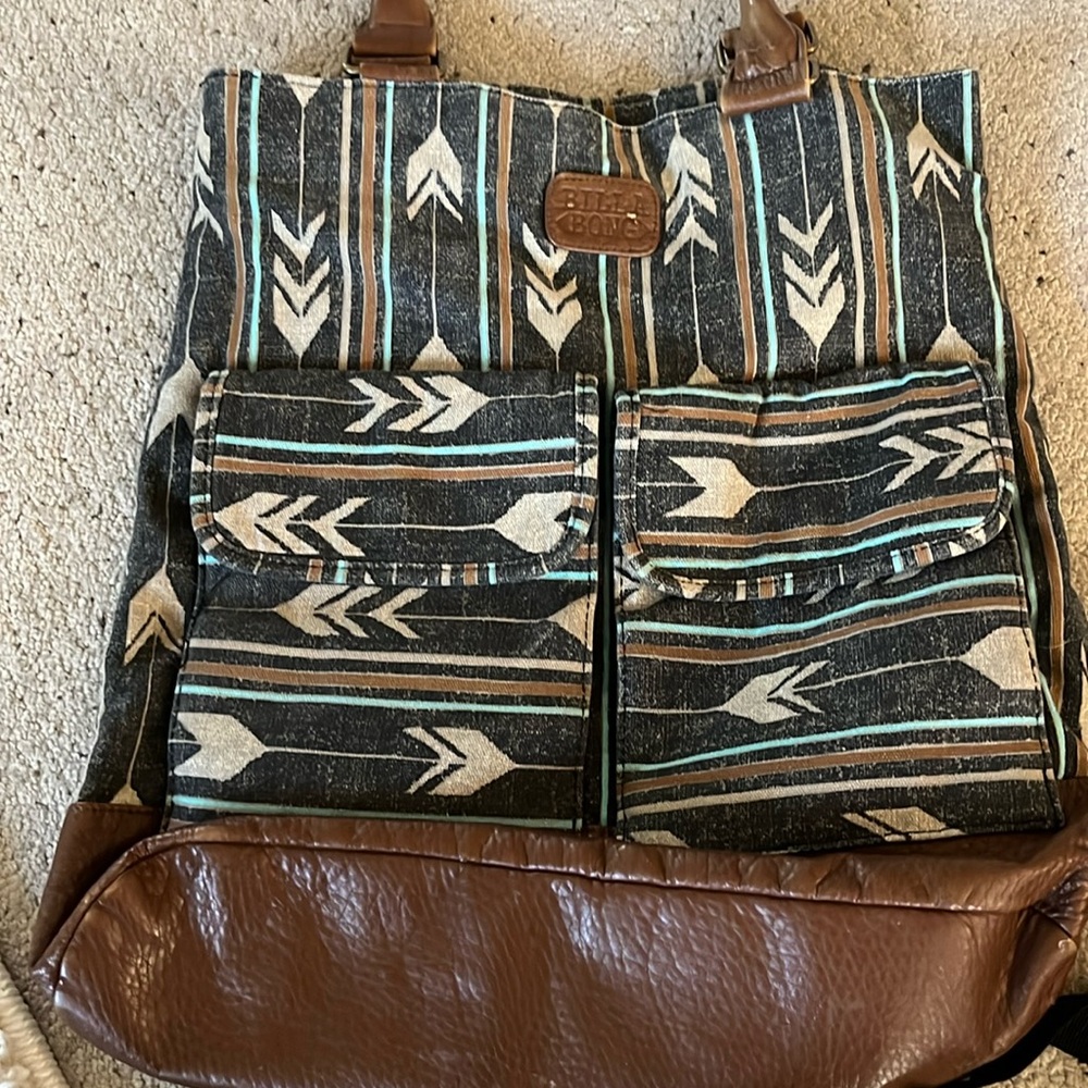 Billabong Aztec print bag